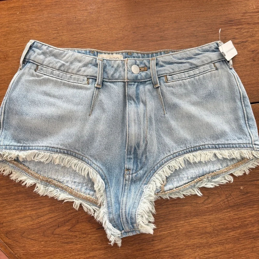 Anthropologie Denim Bride Shorts NWT - Picture 2 of 5